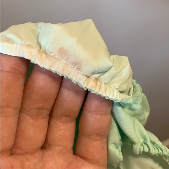 Catton Candy Mint Green Teddy Bear Vintage 2 Pc - Picture 6 of 7